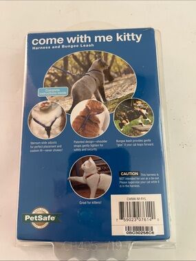 PetSafe Come With Me Kitty Harness and Bungee Leash - Royal Blue
